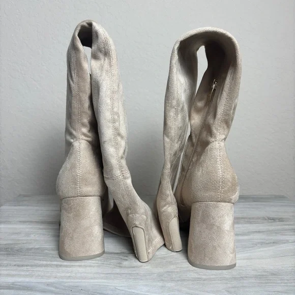 Marc Fisher Suede Over the knee Boots Block Heel size 7.5 - Picture 3 of 6